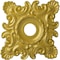Ekena Millwork Crawley Ceiling Medallion (Fits Canopies up to 6 3/4"), 18"W x 18"H x 3 1/4"ID x 1 1/2"P, Rich Gold CM18CRRGS - alternate 1